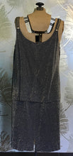 Load image into Gallery viewer, Navy and Gold Huey Waltzer Dress