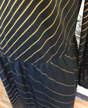 Load image into Gallery viewer, Black and Orange Geometric Dress