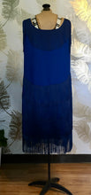 Load image into Gallery viewer, Blue on Blue Fringe Dress