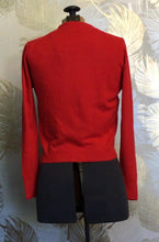 Load image into Gallery viewer, 1960’s Red Orlon Acrylic Sweater
