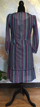 Load image into Gallery viewer, 1960’s Purple Stripe Dress