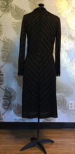 Load image into Gallery viewer, Black and Orange Geometric Dress