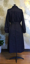 Load image into Gallery viewer, Navy Polka Dot Shirt Dress