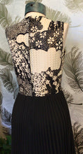 Load image into Gallery viewer, 60’s Metallic & Black Maxi Dress