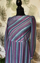 Load image into Gallery viewer, 1960’s Purple Stripe Dress