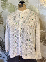 Load image into Gallery viewer, 50’s Floral Accent Cardigan