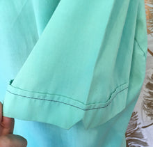Load image into Gallery viewer, 60’s Turquoise Button Down