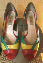 Load image into Gallery viewer, Van Eli Rainbow Bright Heels
