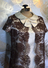 Load image into Gallery viewer, Brown & White Double Layer Dress
