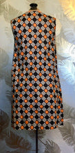 Load image into Gallery viewer, 60’s Black, White & Orange Dress