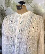 Load image into Gallery viewer, 50’s Floral Accent Cardigan