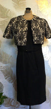 Load image into Gallery viewer, Black & White Wiggle Dress with Jacket