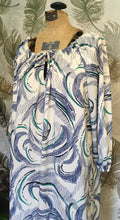 Load image into Gallery viewer, 60’s Blue Swirl Dress