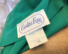 Load image into Gallery viewer, 70’s Green Leslie Fay Dress