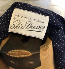 Load image into Gallery viewer, Navy Polka Dot Shirt Dress
