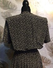 Load image into Gallery viewer, Black & White Leslie Fay Dress