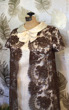 Load image into Gallery viewer, Brown & White Double Layer Dress