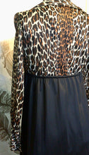 Load image into Gallery viewer, Leopard & Black Dressing Gown
