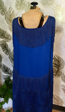 Load image into Gallery viewer, Blue on Blue Fringe Dress