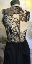 Load image into Gallery viewer, 60’s Metallic & Black Maxi Dress