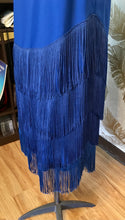 Load image into Gallery viewer, Blue on Blue Fringe Dress