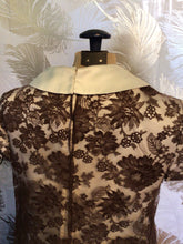 Load image into Gallery viewer, Brown & White Double Layer Dress