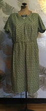 Load image into Gallery viewer, Green Geometric Cotton Dress