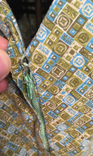 Load image into Gallery viewer, Green Geometric Cotton Dress