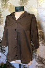 Load image into Gallery viewer, 60’s Glenbrooke Brown Blouse
