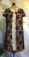 Load image into Gallery viewer, Brown & White Double Layer Dress