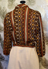 Load image into Gallery viewer, Orange, Cream & Brown Mod Dress