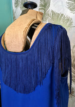 Load image into Gallery viewer, Blue on Blue Fringe Dress
