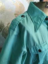 Load image into Gallery viewer, 60’s Turquoise Button Down
