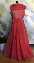 Load image into Gallery viewer, Pink 50’s Floor Length Party Dress
