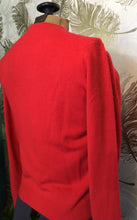Load image into Gallery viewer, 1960’s Red Orlon Acrylic Sweater