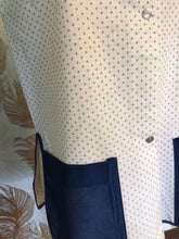 Load image into Gallery viewer, Blue and White Smock Top