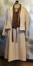 Load image into Gallery viewer, Orange, Cream & Brown Mod Dress