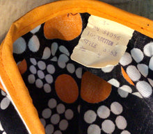 Load image into Gallery viewer, 60’s Black, White & Orange Dress