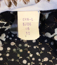 Load image into Gallery viewer, 60’s Metallic & Black Maxi Dress