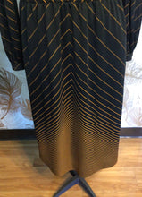 Load image into Gallery viewer, Black and Orange Geometric Dress