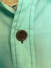 Load image into Gallery viewer, 60’s Turquoise Button Down