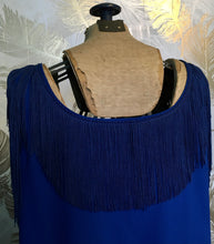 Load image into Gallery viewer, Blue on Blue Fringe Dress
