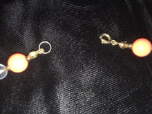 Load image into Gallery viewer, Orange & Clear Bead Necklace