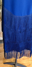 Load image into Gallery viewer, Blue on Blue Fringe Dress