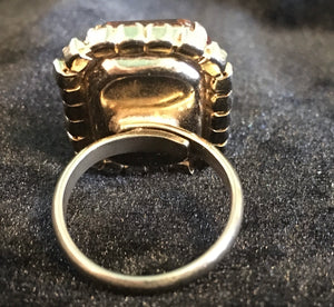 Topaz Costume Jewelry Statement Ring
