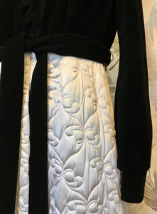 Black & White Quilted VF Robe