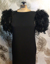 Load image into Gallery viewer, Miss Elliette Feathered Shoulder Dress

