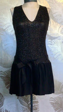 Load image into Gallery viewer, Black Sparkle 1950’s Minidress
