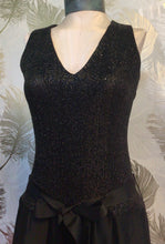 Load image into Gallery viewer, Black Sparkle 1950’s Minidress
