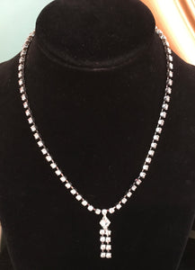 Delicate Dangle Rhinestone Necklace